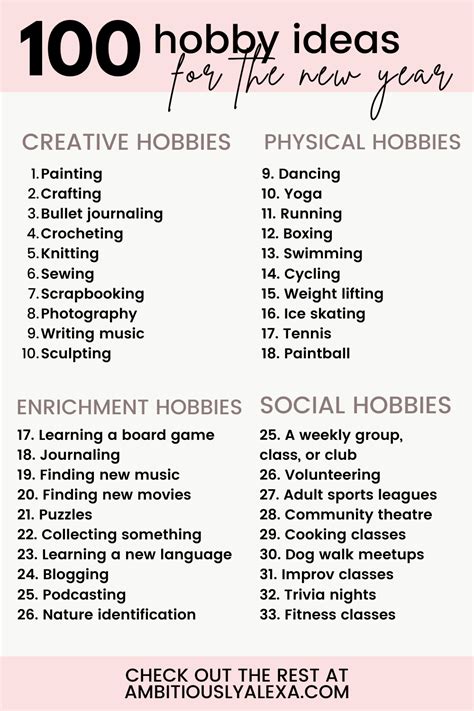 15 Consejos: Hobbies para mujeres